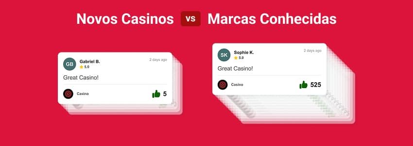 Novos Casinos vs. Marcas Conhecidas banner