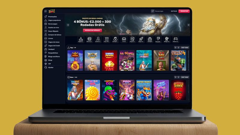 Página Principal do Theslotz Casino