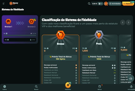 Honeybetz Casino VIP