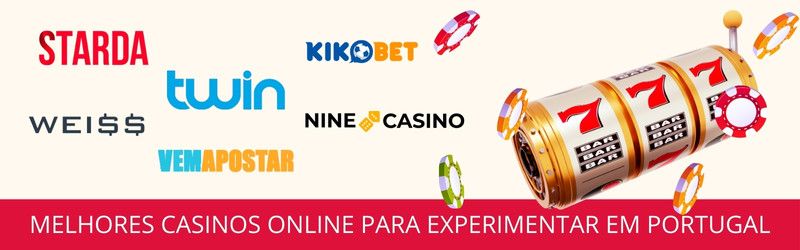 Logotipos dos melhores cassinos online em Portugal