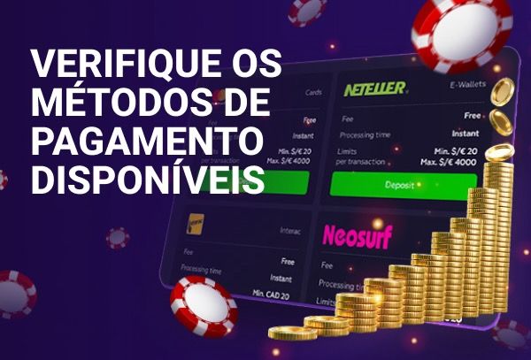 Conselho para verificar todos os métodos de pagamento possíveis