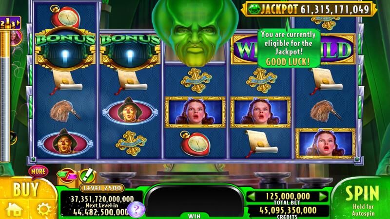 The Wizard of Oz slot