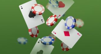 Fichas e cartas de baralho