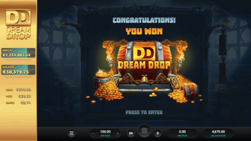 Dream Drop no jogo Volatile Vikings Dream Drop