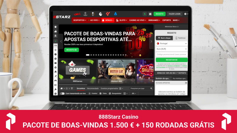 Página principal do casino 888Starz