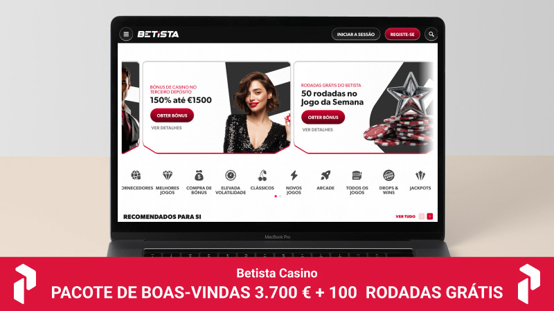 Página principal do casino Betista