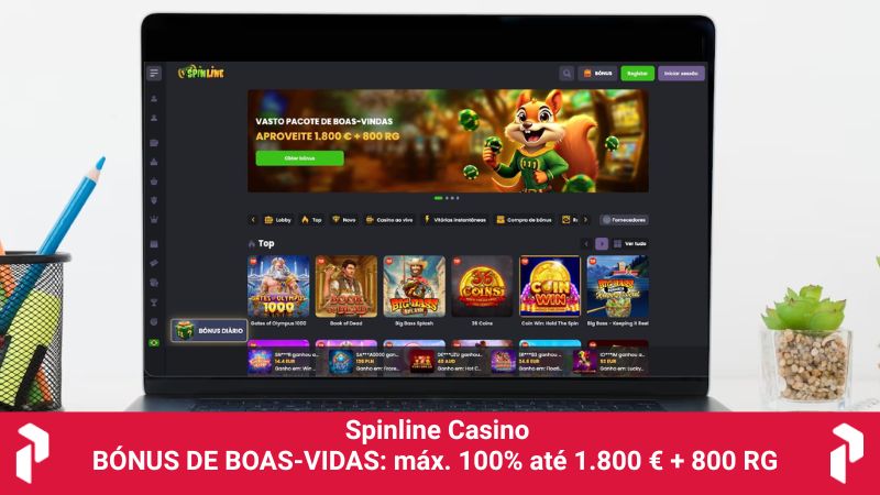 Página principal do casino Spinline