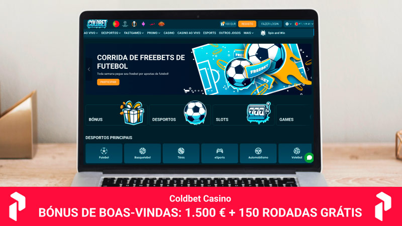Página principal do casino Coldbet
