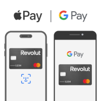 Aplicativo móvel da Revolut - Apple Pay e Google Pay