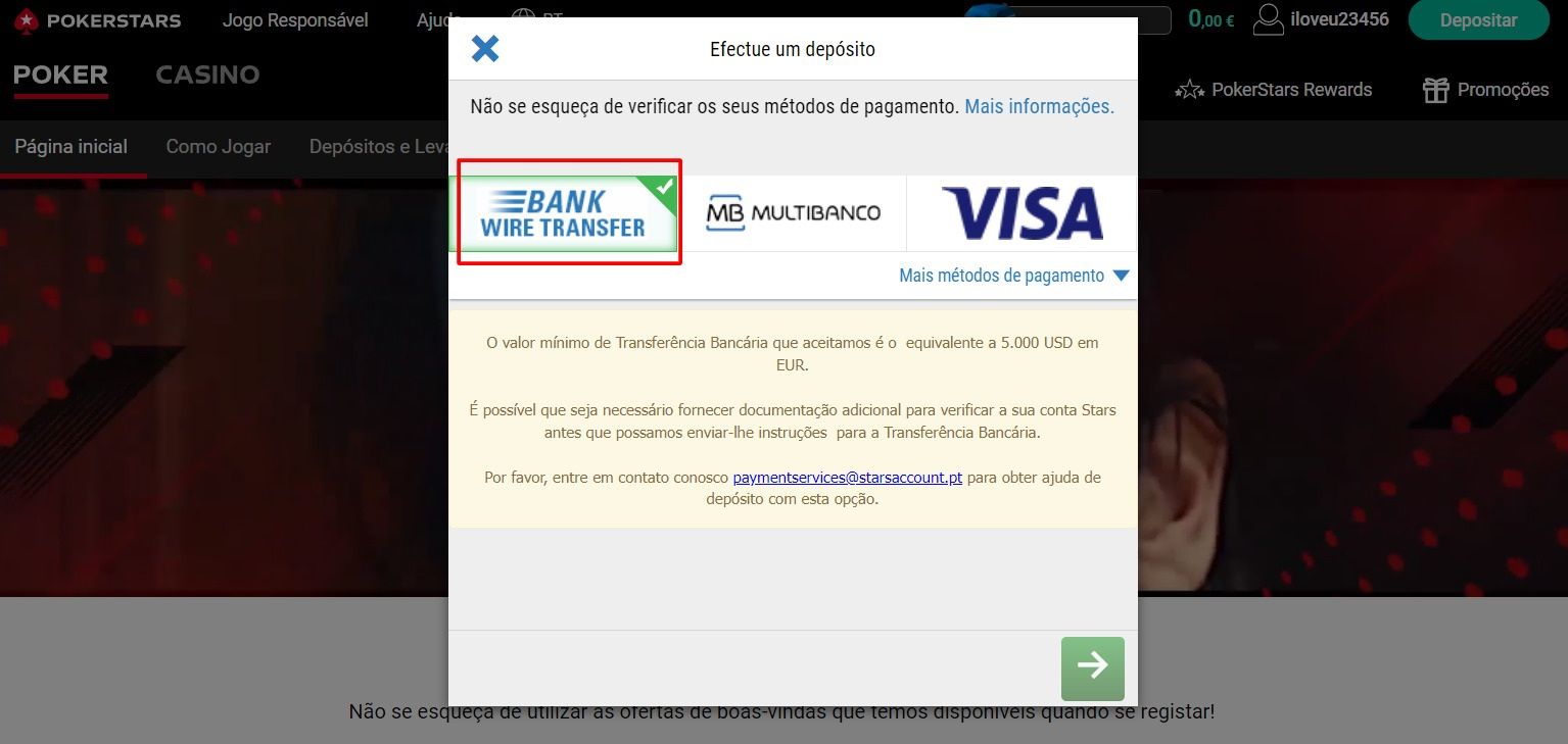 Transferência Bancária Local Depósito - passo 3