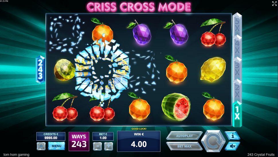 243 Crystal Fruits slot bónus
