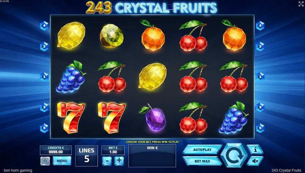 243 Crystal Fruits slot gameplay