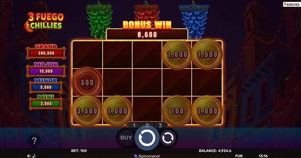 Slot 3 Fuego Chillies - Funcionalidade Multi