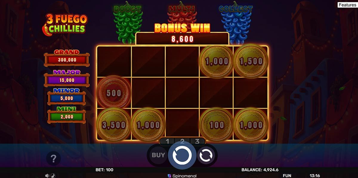 Slot 3 Fuego Chillies - Funcionalidade Multi