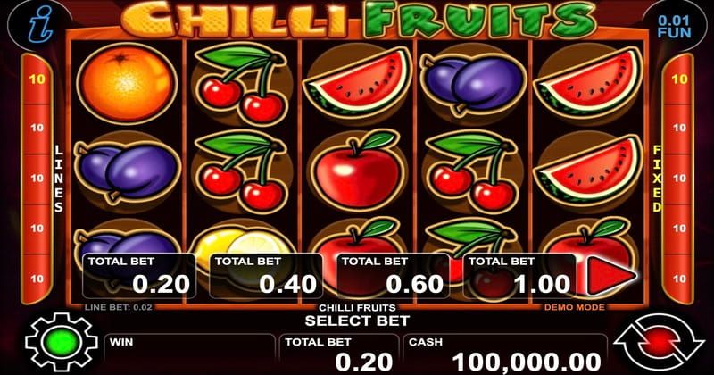 5 Chilli Fruits jogabilidade