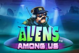 Aliens among us Slot Logo