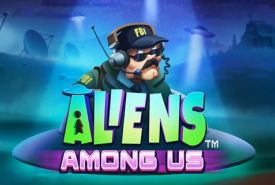 Aliens among us Slot Logo
