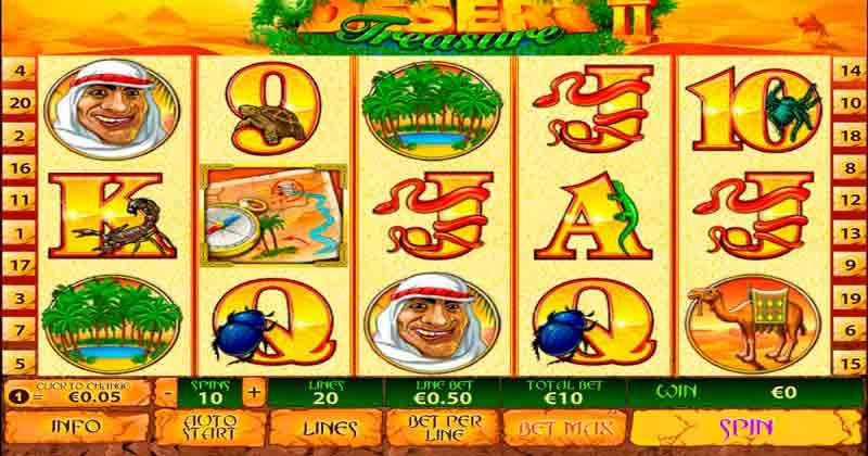 Jogue Desert Treasure II, uma slot online da Playtech slot online gratuitamente | Casino Portugal