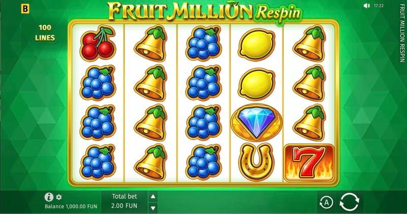 Fruit million respin jogabilidade