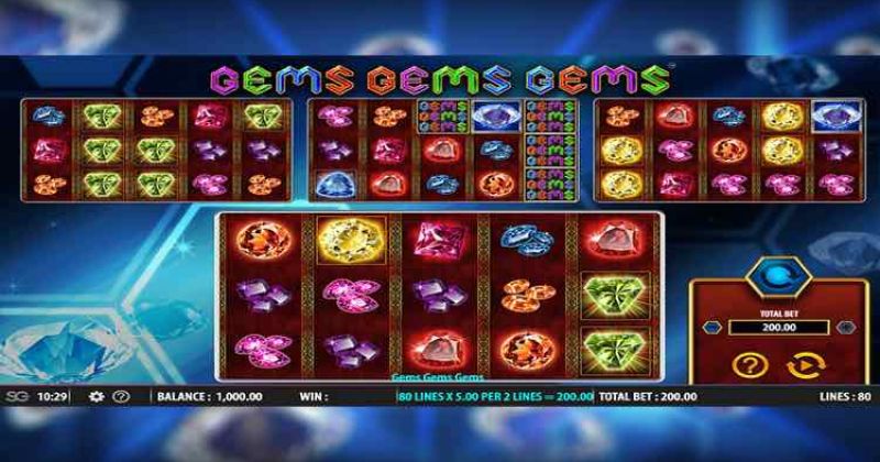Jogue Gems Gems Gems, uma slot online da WMS slot online gratuitamente | Casino Portugal