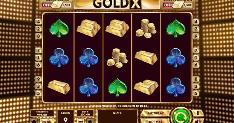 Jogue Gold X, uma slot online da Tom Horn Gaming slot online gratuitamente | Casino Portugal