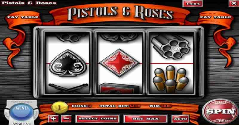 Jogue Pistols and Roses, uma slot online da Rival slot online gratuitamente | Casino Portugal