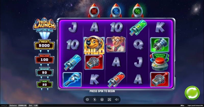 Triple Launch Fortune Wild jogabilidade