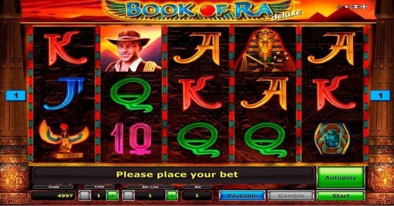 Jogue Book Of Ra Deluxe, uma slot online da Novomatic slot online gratuitamente | Casino Portugal