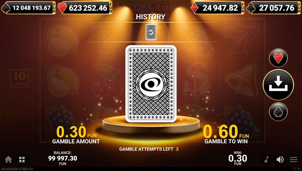 Extra Crown Classic slot gamble