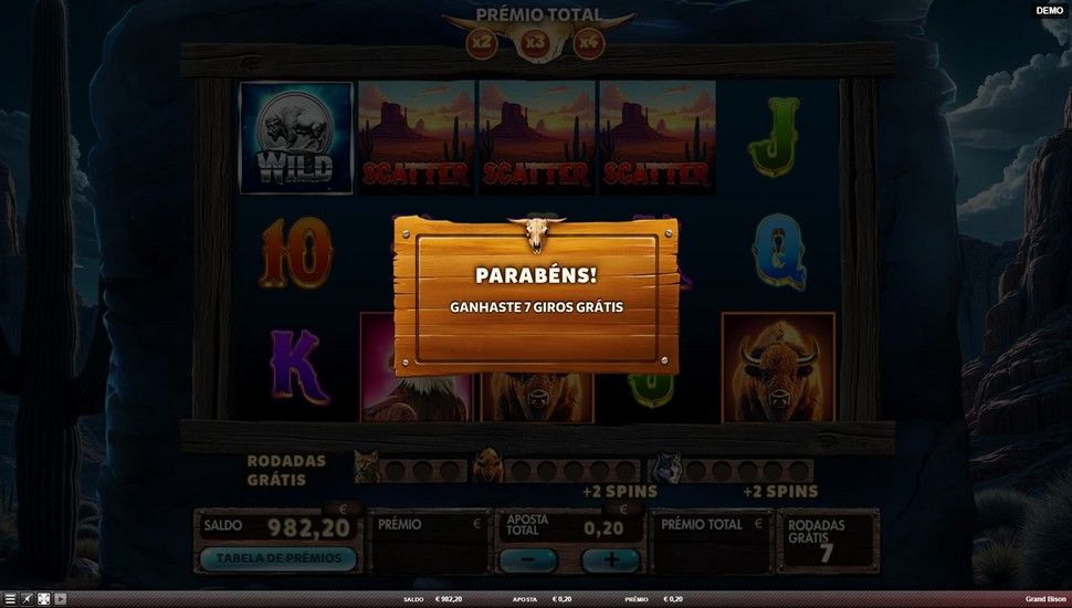 Grand Bison slot bónus