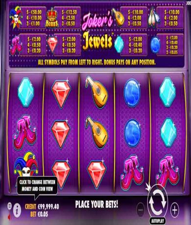 Jogue Joker's Jewels, uma slot online da Pragmatic Play slot online gratuitamente | Casino Portugal