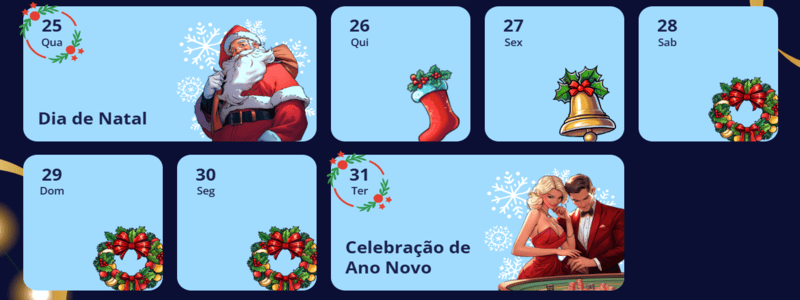 VulkanVegas: calendário do advento